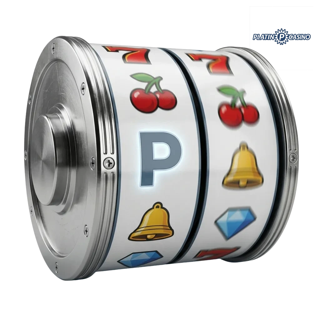 Platin Casino slot machines interface showing diverse game themes with bonus features and jackpot options