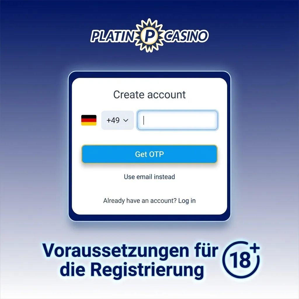 Requirements for Platin Casino registration in Germany: 18+, valid ID, German residency, accurate personal information.